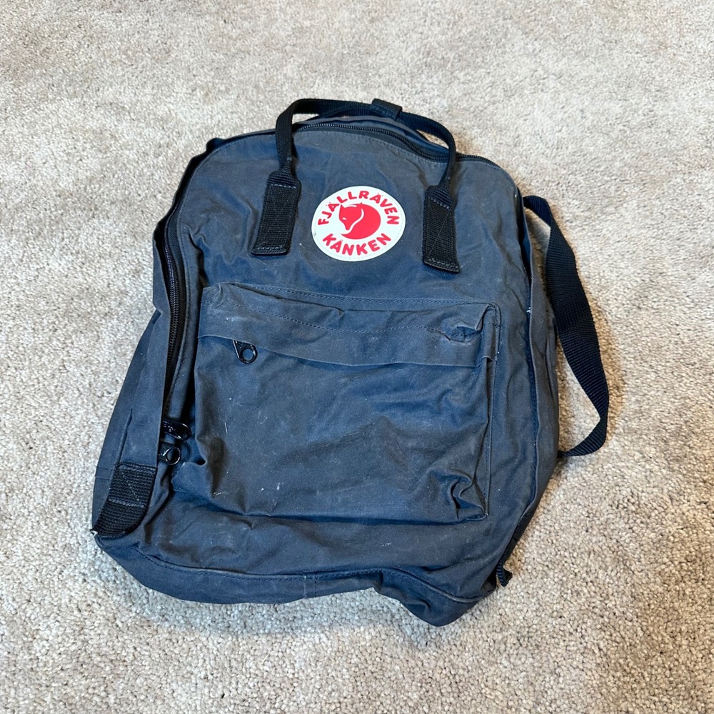 Fjallraven Kanken Classic Backpack Black 23510 Vinylon F Bag Gorpcore